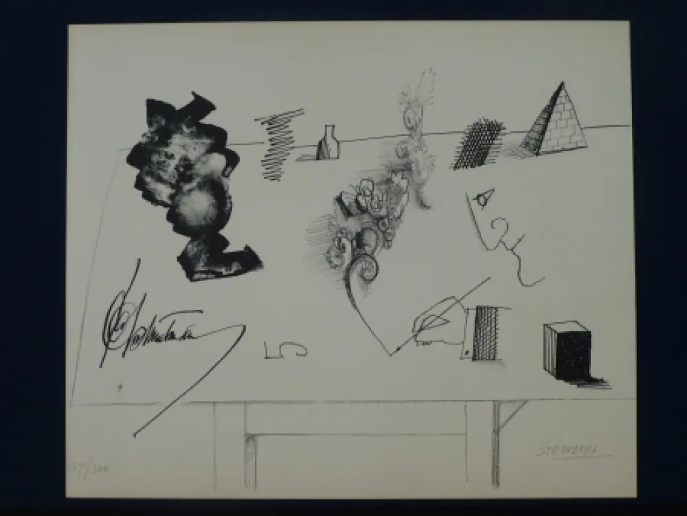 Литография Steinberg - Le masque ,1966