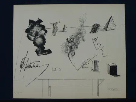 Литография Steinberg - Le masque ,1966