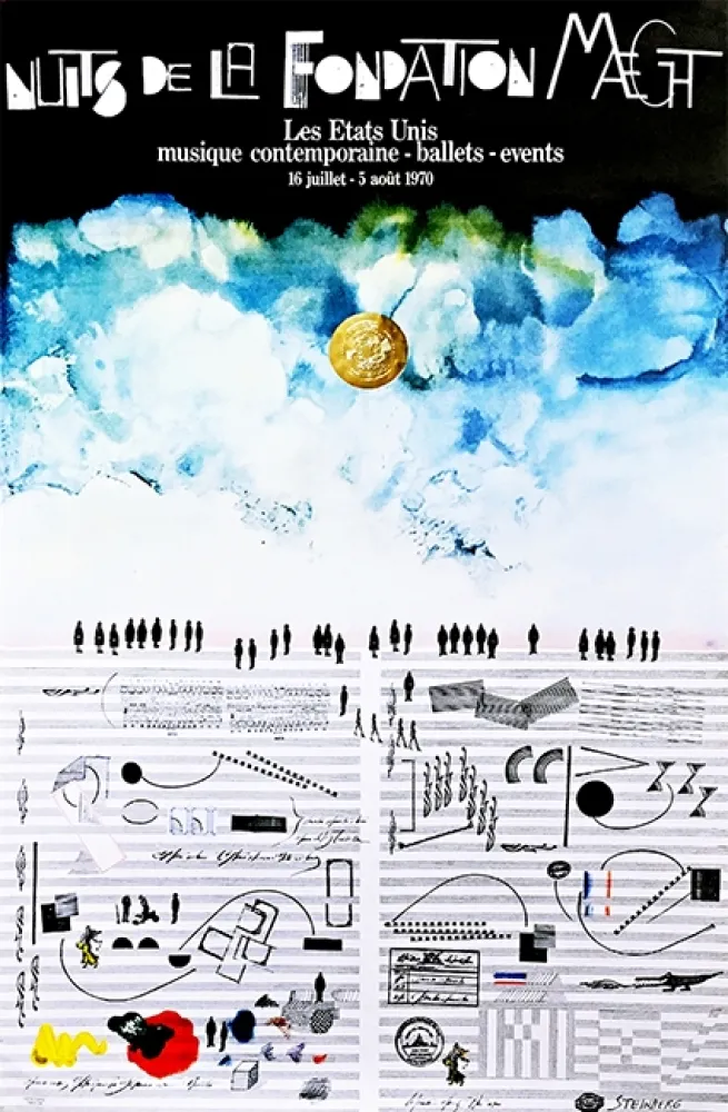 Литография Steinberg - Saul Steinberg Nuits de La Fondation Maeght, 1970