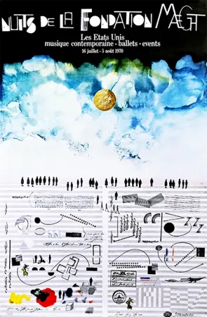 Литография Steinberg - Saul Steinberg Nuits de La Fondation Maeght, 1970