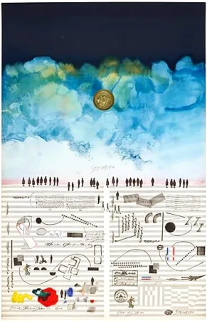 Литография Steinberg - Saul Steinberg, Rare Handsigned Lithograph, Nights of the Foundation, 1970