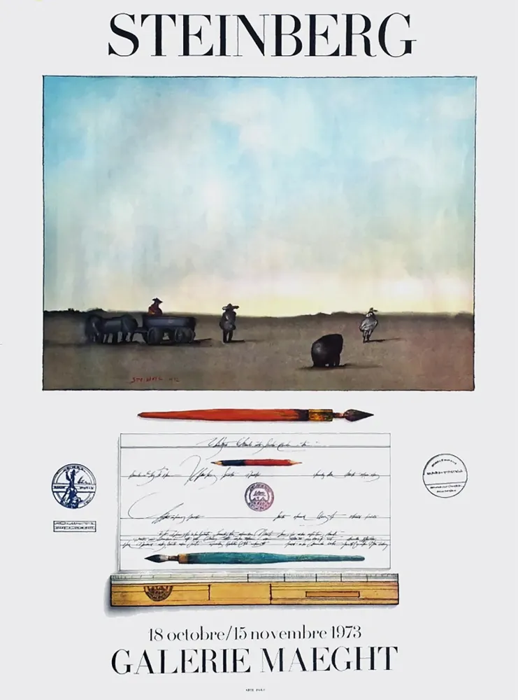 Афиша Steinberg - STEINBERG 1973. Exposition à la Galerie Maeght