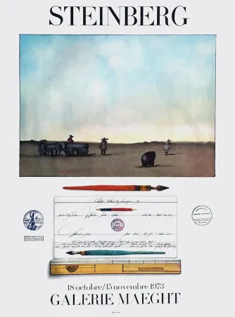 Афиша Steinberg - STEINBERG 1973. Exposition à la Galerie Maeght