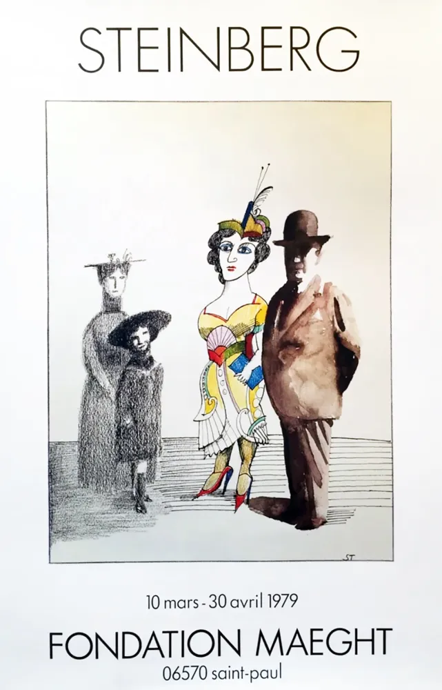 Афиша Steinberg - STEINBERG 1979. Fondation Maeght 10 mars - 30 avril 1979.