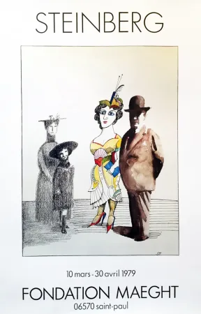 Афиша Steinberg - STEINBERG 1979. Fondation Maeght 10 mars - 30 avril 1979.