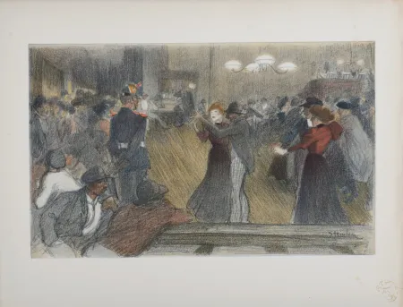 Литография Steinlen - Bal des Barrières, 1897