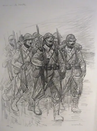 Литография Steinlen - Chanson de route