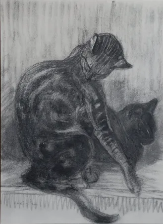 Литография Steinlen - Chats et Autres Bêtes