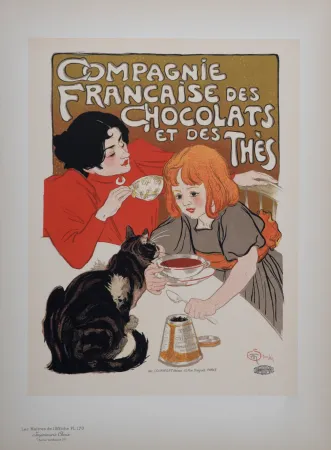 Литография Steinlen - Compagnie Française des Chocolats et des Thés, Les Maitres de L’Affiche, 1899