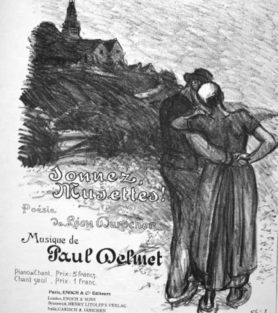 Литография Steinlen - Donnez Musettes