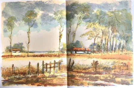 Литография Steinlen - Forêt voisine