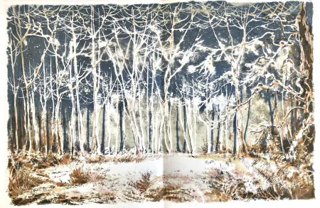 Литография Steinlen - Forêt voisine