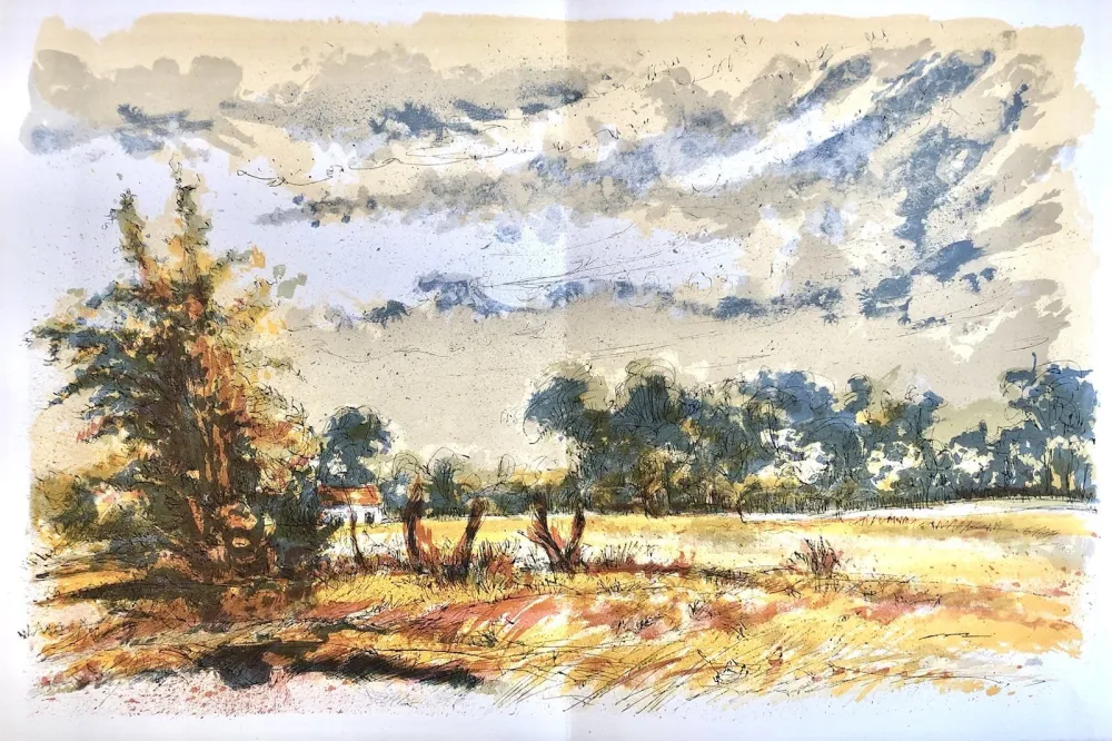 Литография Steinlen - Forêt voisine