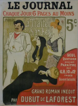 Литография Steinlen - Le Journal