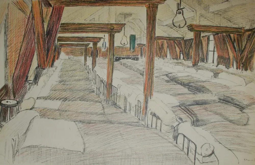 Литография Steinlen - Saint Lazare