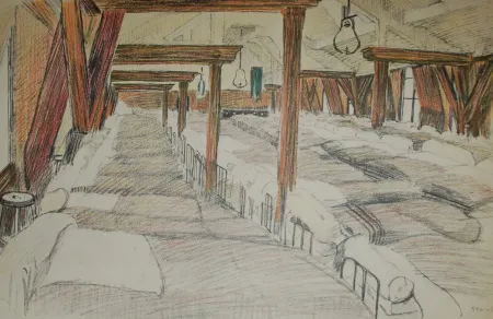 Литография Steinlen - Saint Lazare