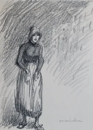 Литография Steinlen - Steinlen et la rue