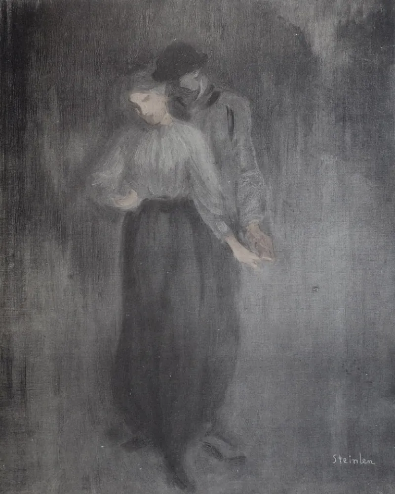 Литография Steinlen - Steinlen et la rue