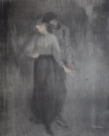 Литография Steinlen - Steinlen et la rue