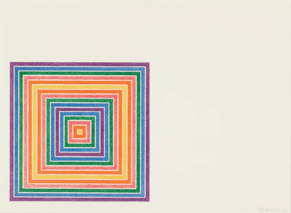 Литография Stella - Honduras Lottery Co (from Multicolored Squares)