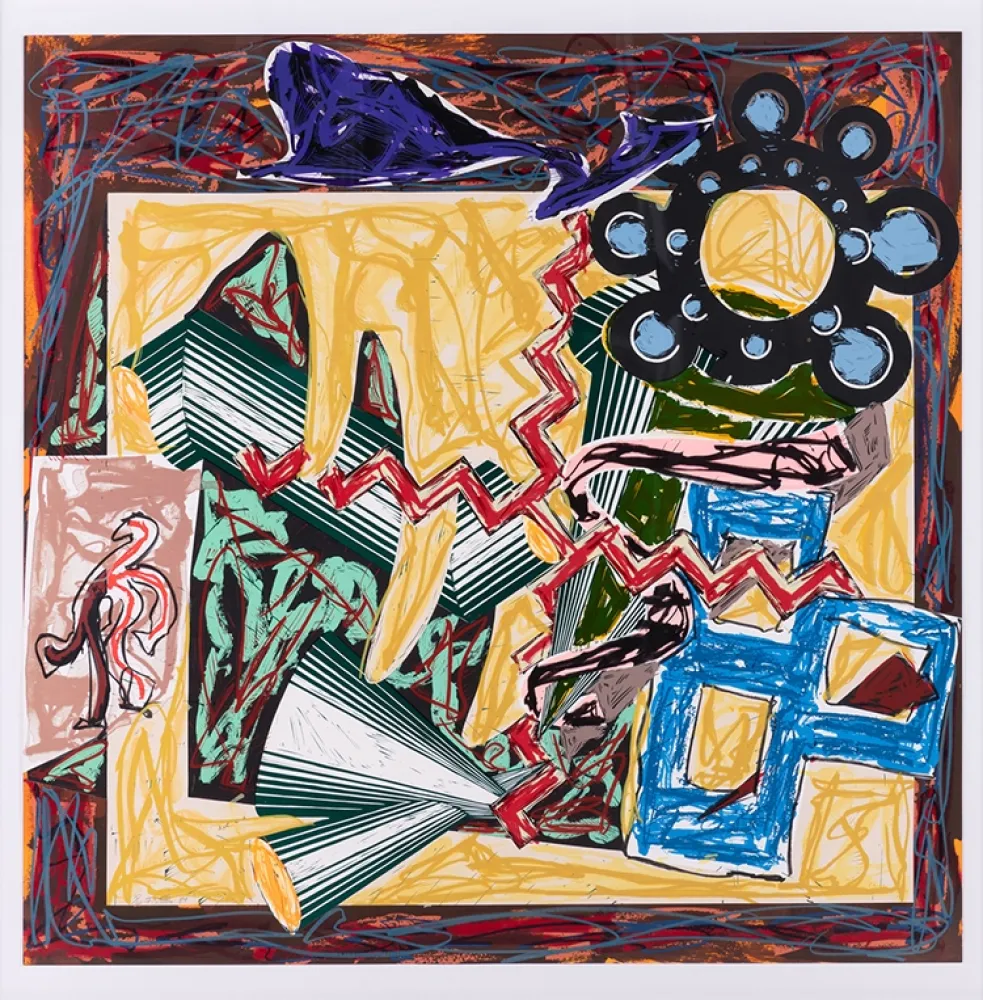 Сериграфия Stella - Then Came a Fire and Burnt the Stick, after El Lissitzky's Had Gadya