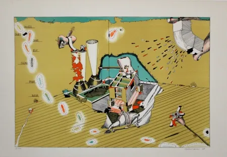 Литография Stelzmann - Gastronomic Fantasy