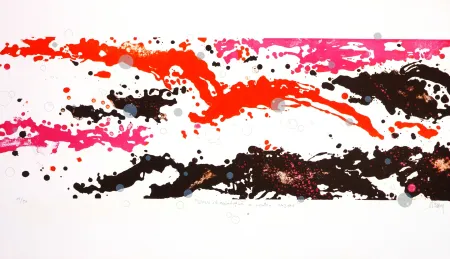 Литография Stholl - Danse chromatique à contre-vague