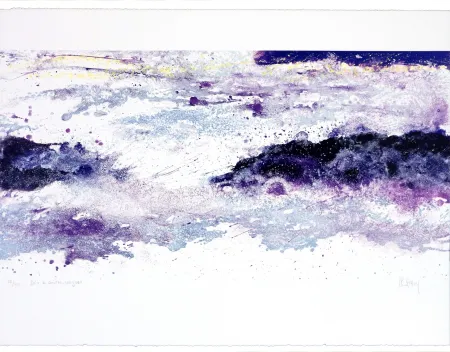 Литография Stholl - Soir à contre-vagues