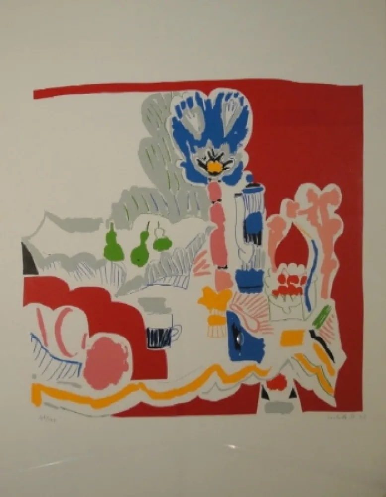 Литография Stocker - Rotes Stillleben II