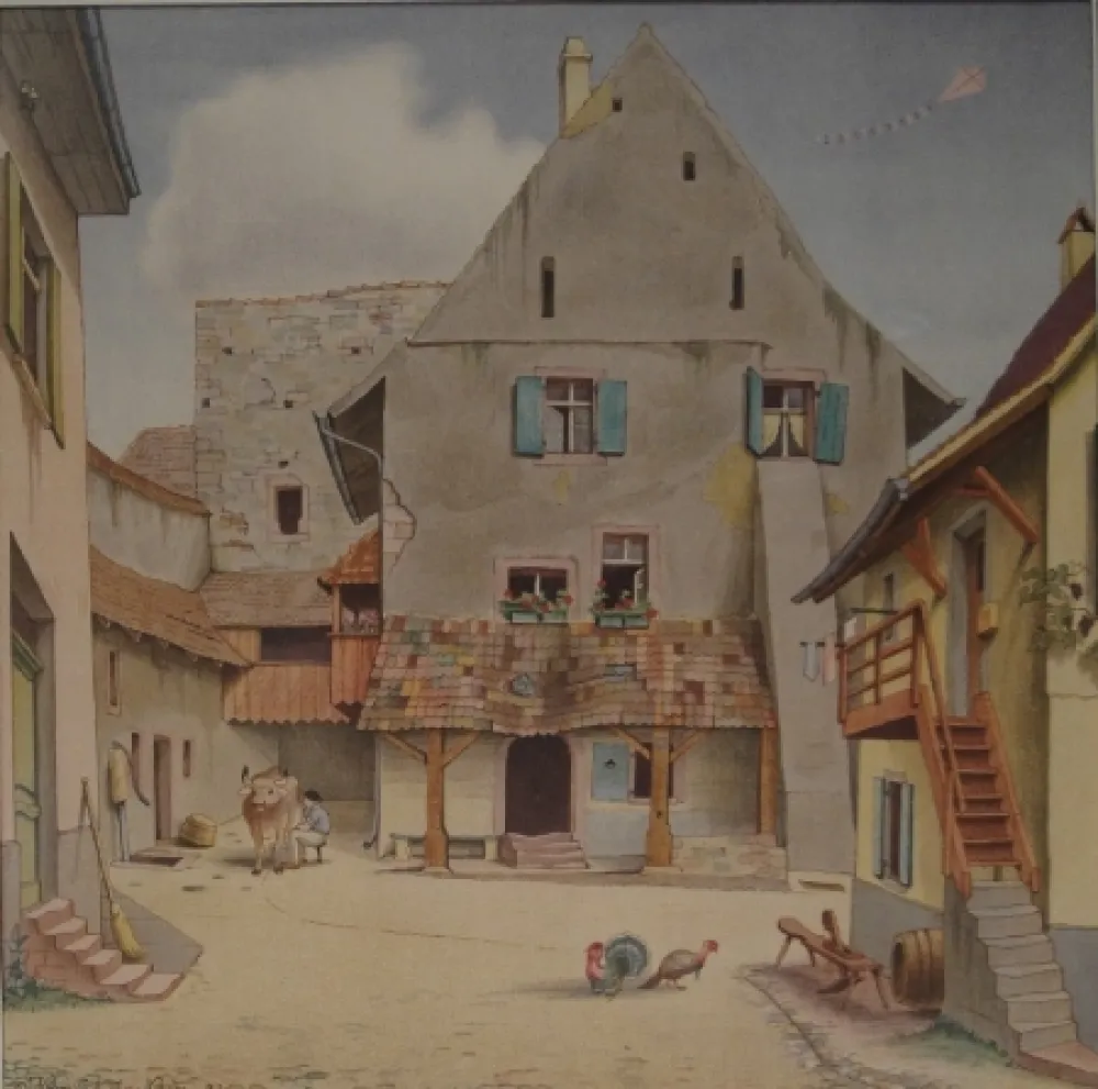 Литография Stöcklin - Untitled