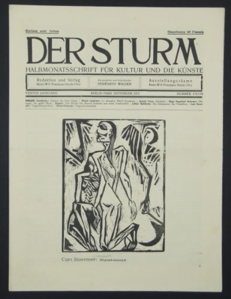 Гравюра На Дереве Stoermer - Knieender Mann (Kneeling Man)