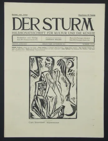 Гравюра На Дереве Stoermer - Knieender Mann (Kneeling Man)