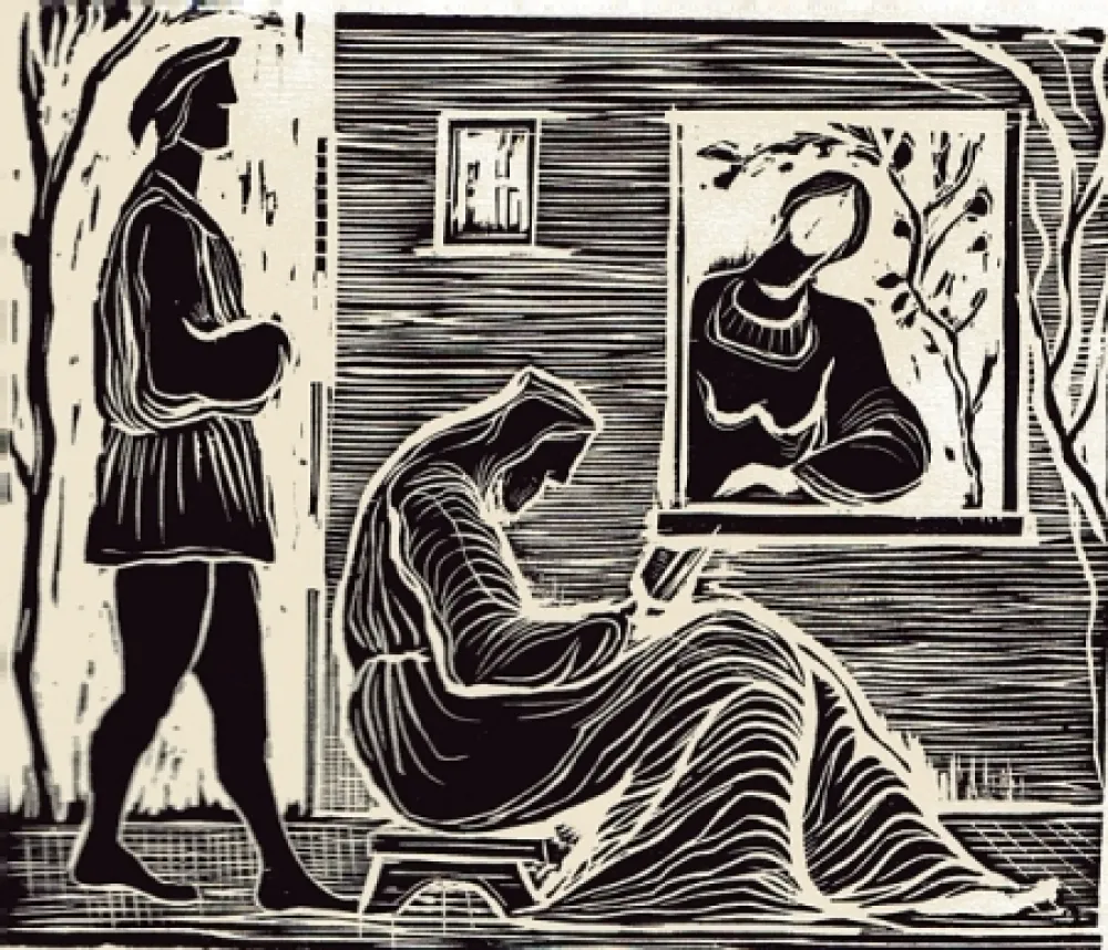 Иллюстрированная Книга Stoppa - Sant'Abraam Romito e la Nipote Maria