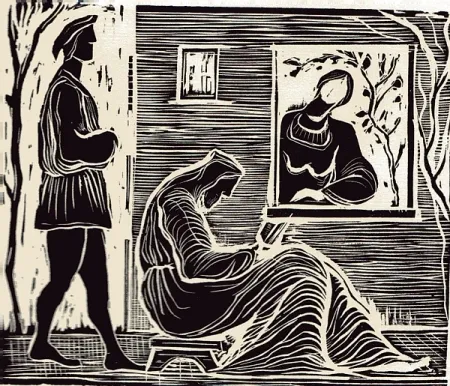 Иллюстрированная Книга Stoppa - Sant'Abraam Romito e la Nipote Maria