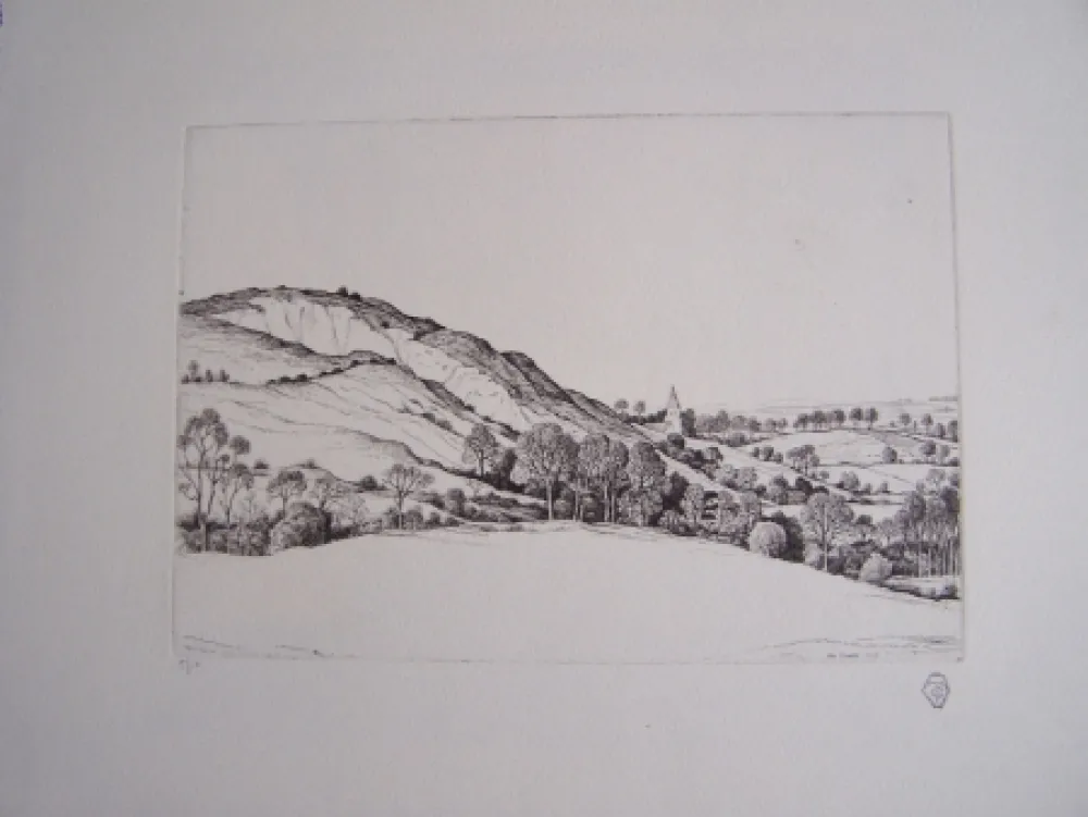 Гравюра Strang - Offham Church