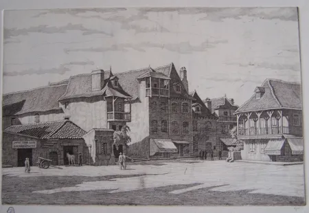 Гравюра Strang - Salies-de-Béarn