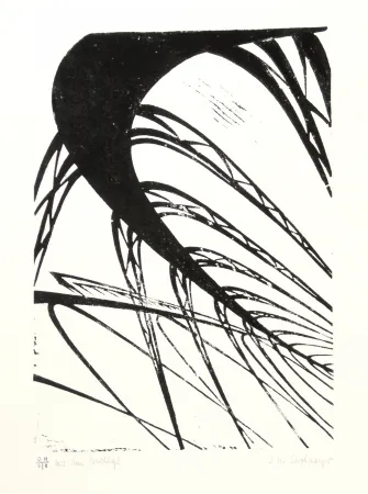 Линогравюра Strohmeyer - Hochbahn (Elevated railway)