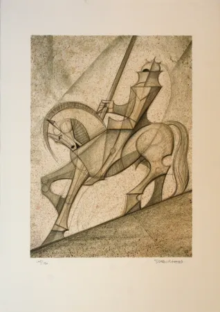 Литография Subirachs - Sant Jordi