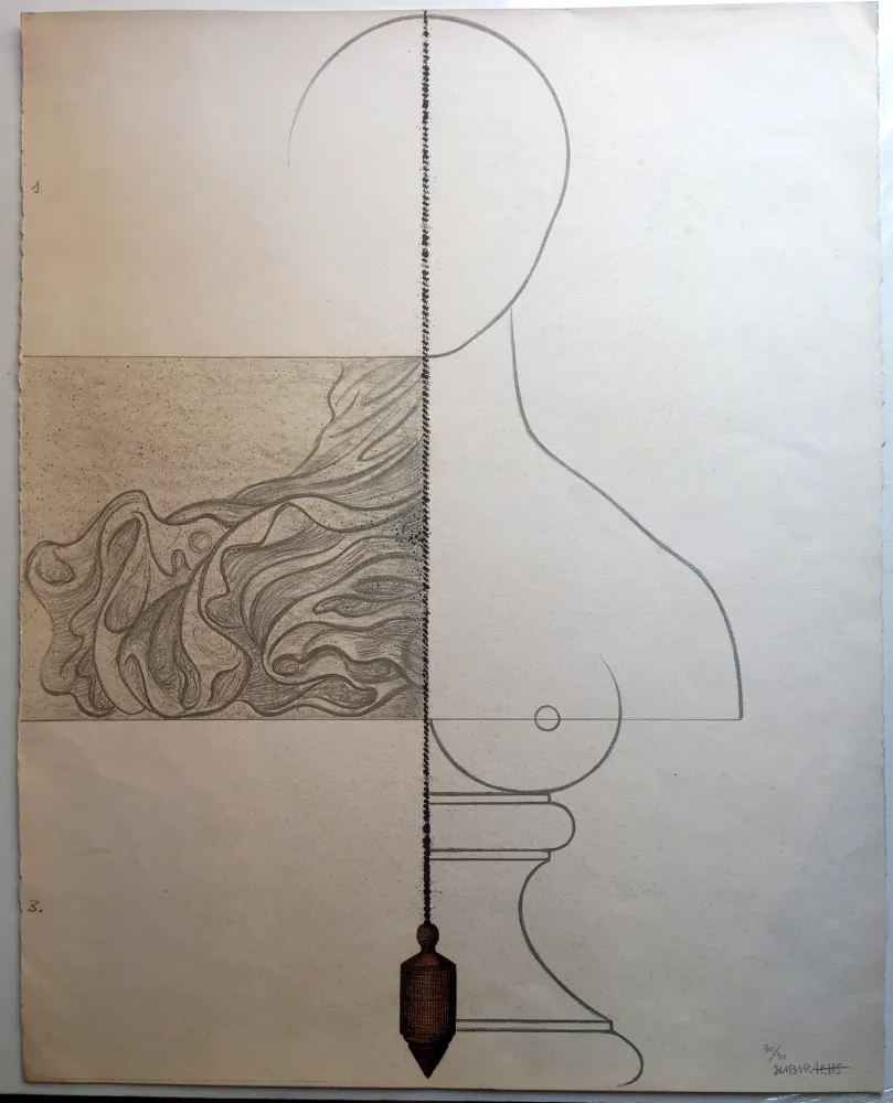 Литография Subirachs - Teresa Bonjour