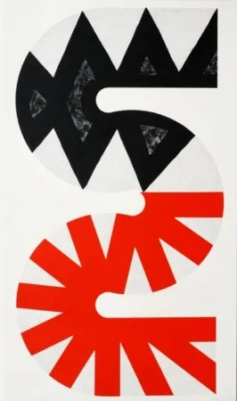 Литография Sugai - Rouge et noir