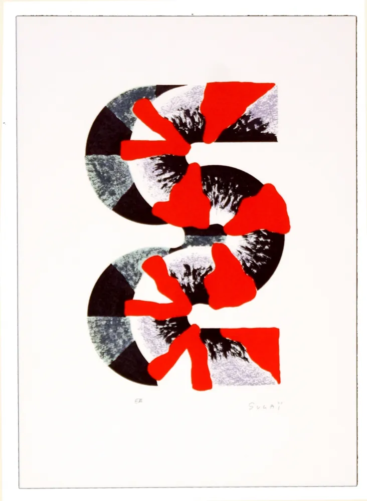 Литография Sugai - Sans titre 