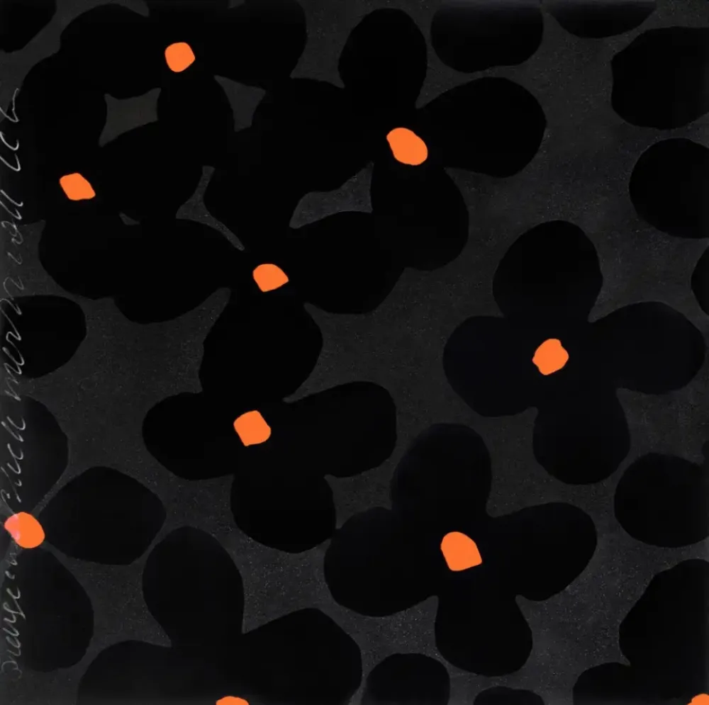 Сериграфия Sultan - Orange and Black