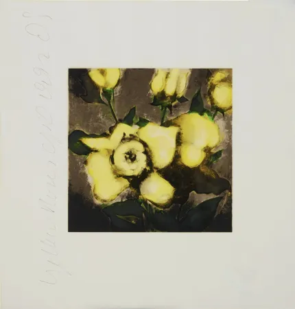 Сериграфия Sultan - Yellow Roses from Fruits and Flowers