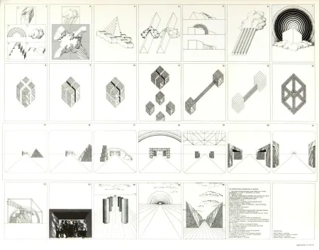 Литография Superstudio - Viaggio nelle regioni della ragione