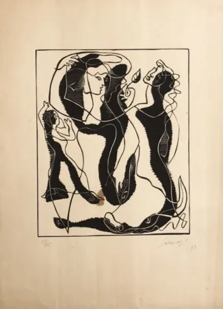 Гравюра Survage - 3 femmes