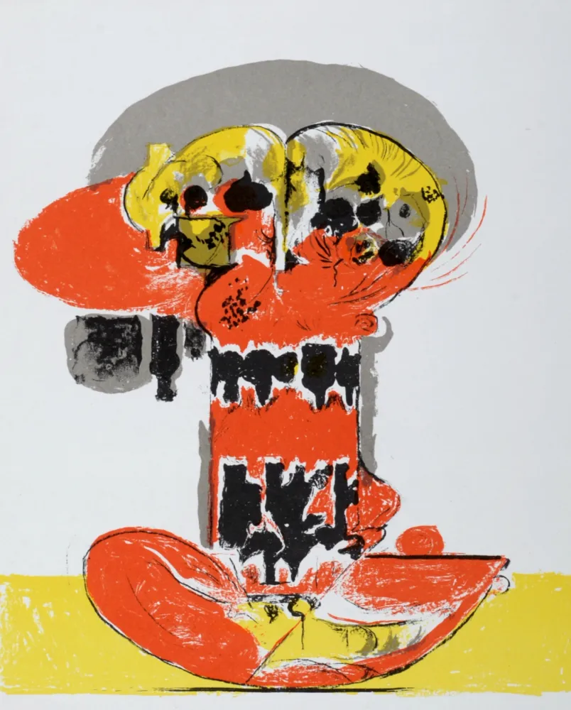 Литография Sutherland - Composition pour XXème siècle, 1972