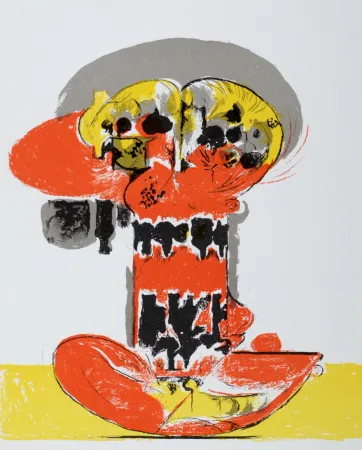 Литография Sutherland - Composition pour XXème siècle, 1972