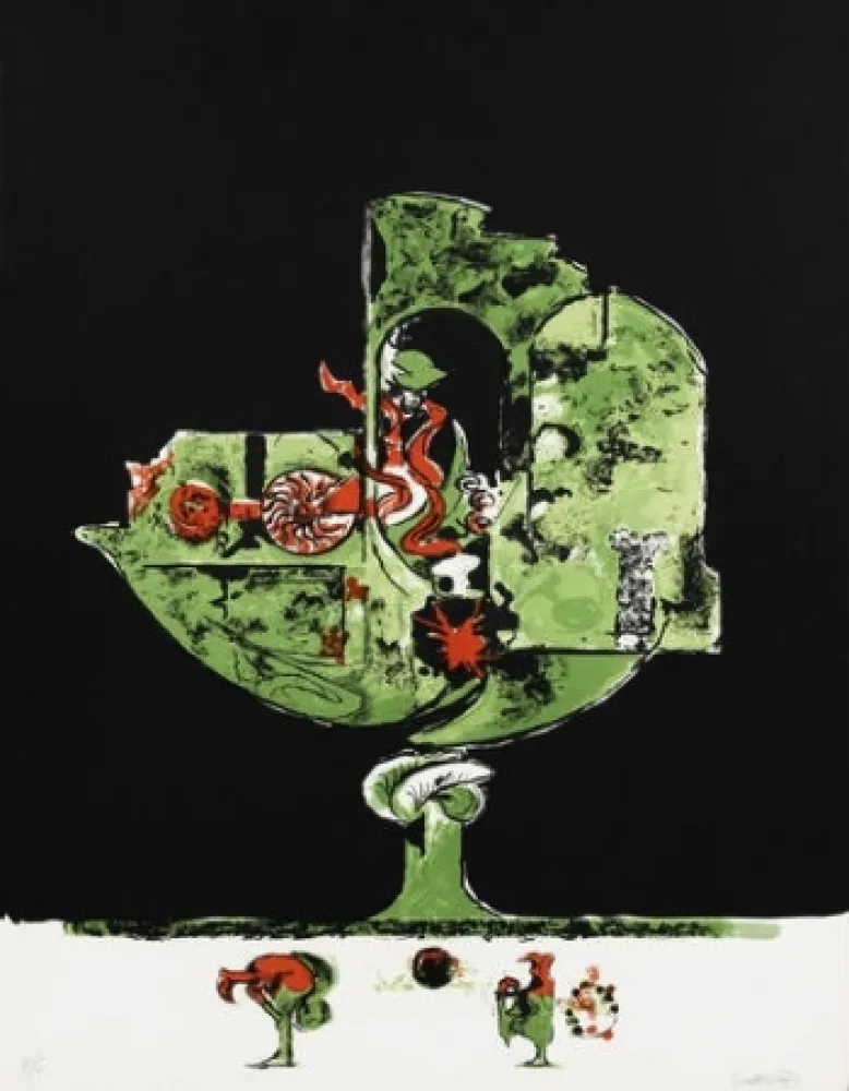 Литография Sutherland - Flames in a Rock Form II