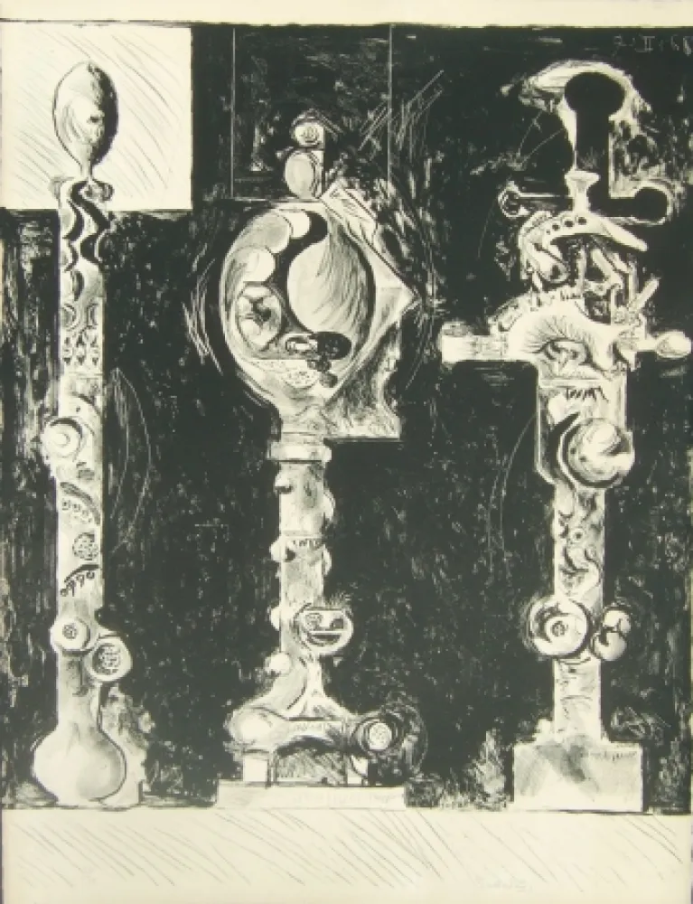 Литография Sutherland - Three organic forms