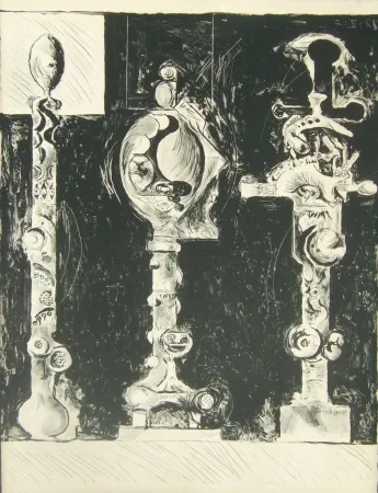 Литография Sutherland - Three organic forms